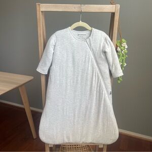 GUNAMUNA LongSleeve Swaddle Sleep Sack Soothes Baby 3-9 Months Soft Gray Bamboo